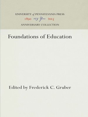cover image of Foundations of Education